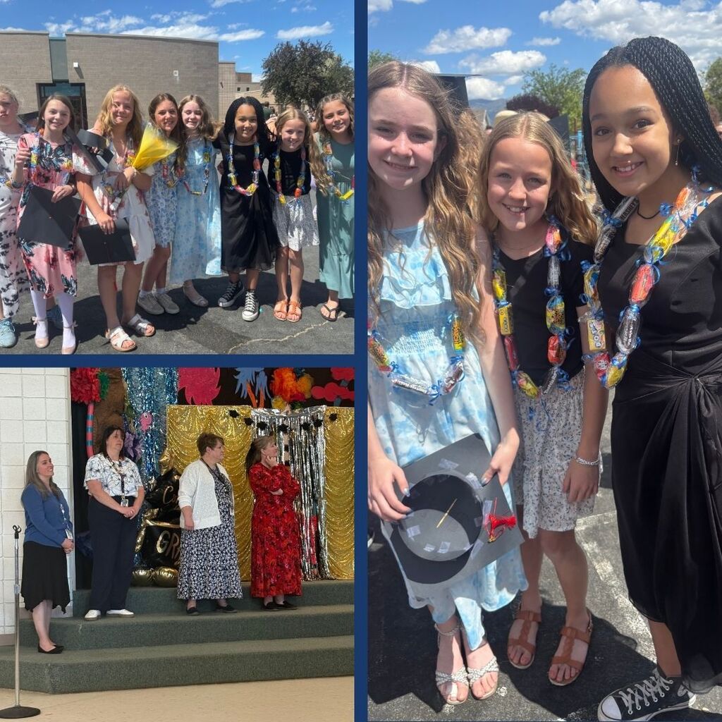 Students and Teachers at the 6th Grade graduation.