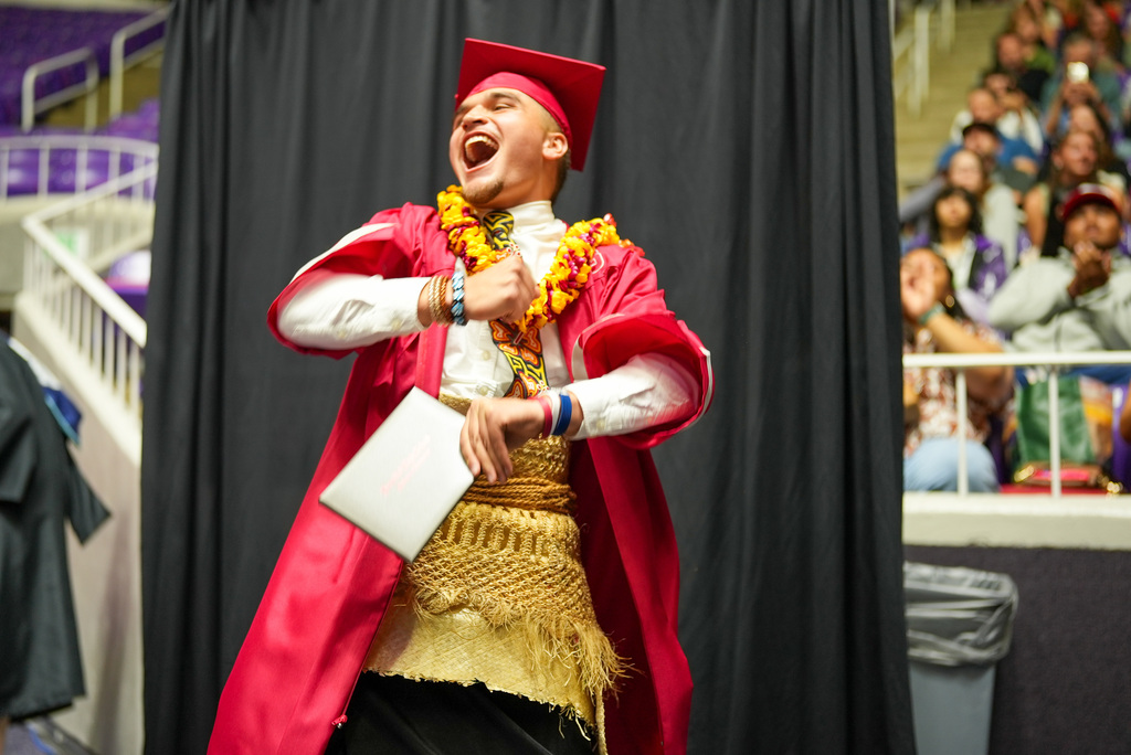 Bountiful High graduate celebrating. 