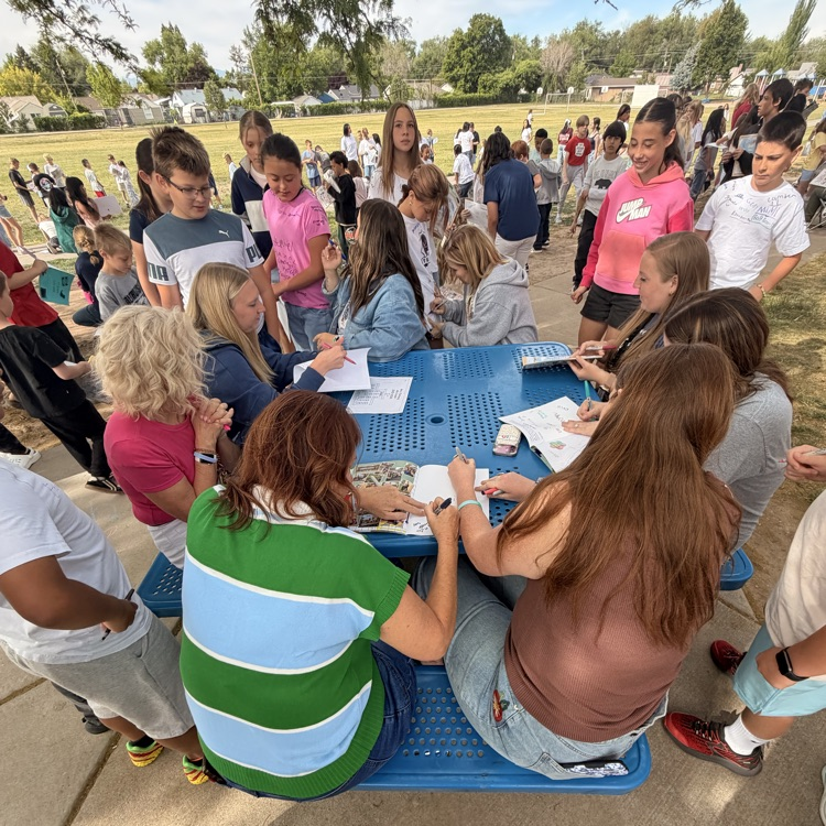End of year, yearbook signing!