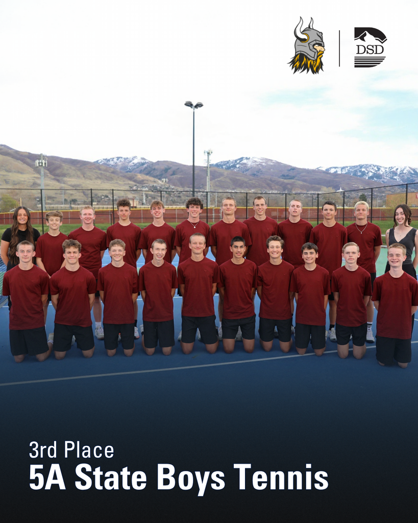 Viewmont High boys tennis team takes 3rd place at 5A State Boys Tennis.