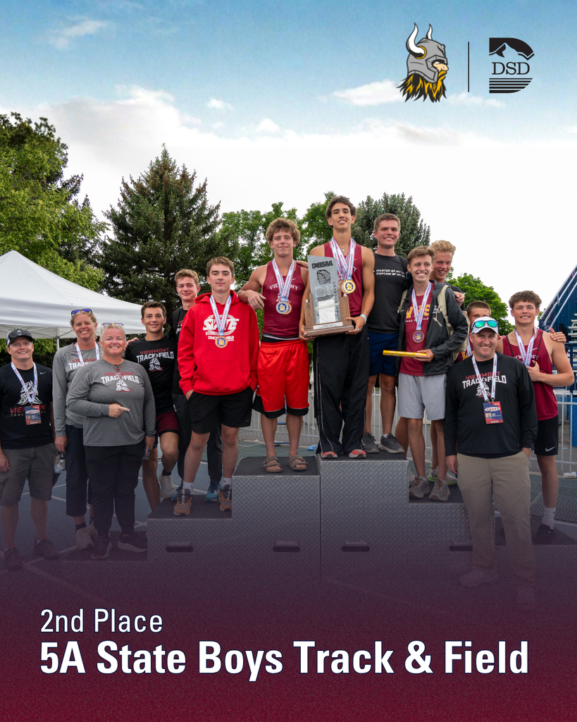 Viewmont High boys track & field team took 2nd place at state.