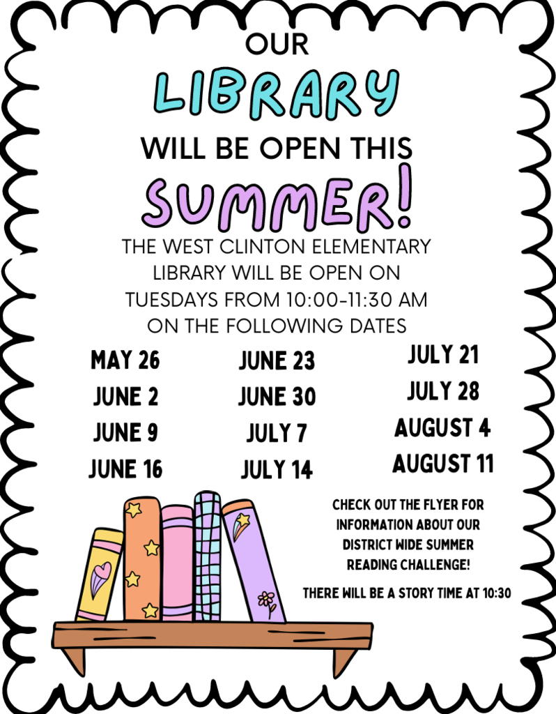 WC summer library dates 2026
