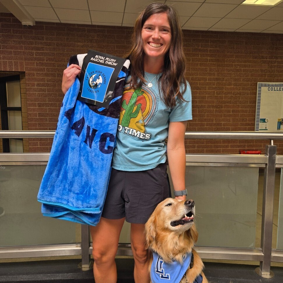 Mrs. Lafferty and her dog