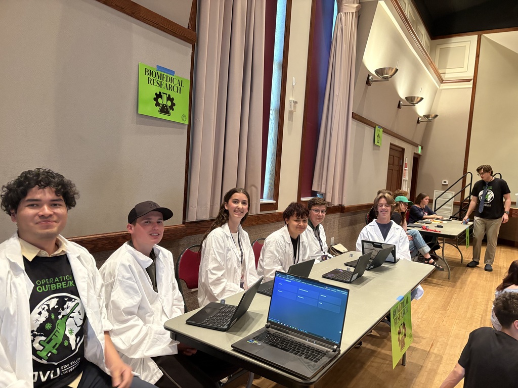 More students participating in Operation Outbreak.