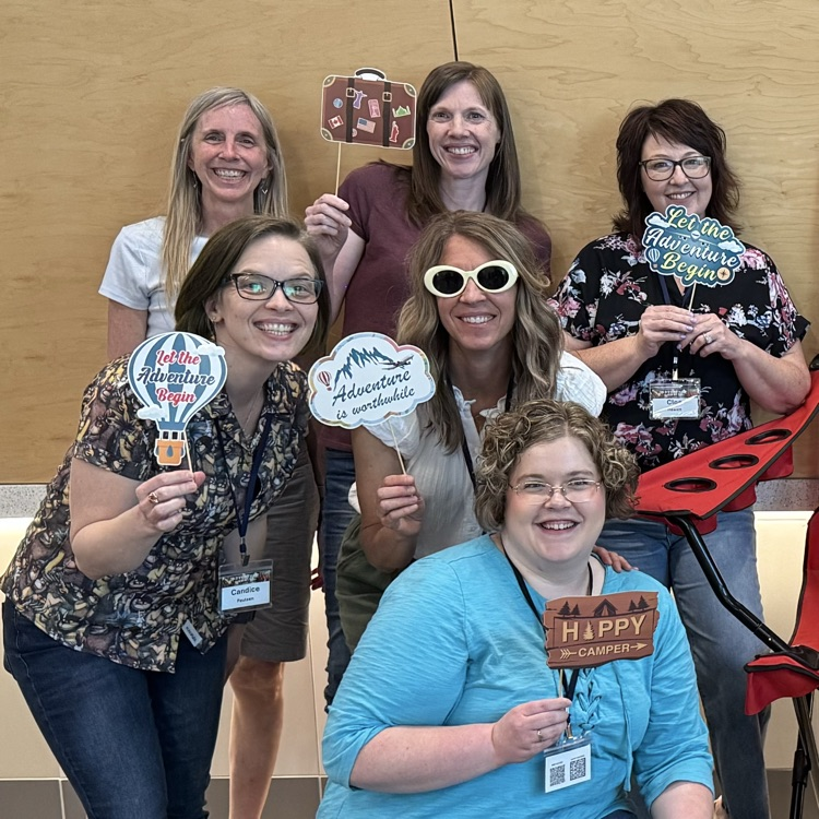 Columbia staff posing at the R&R conference  