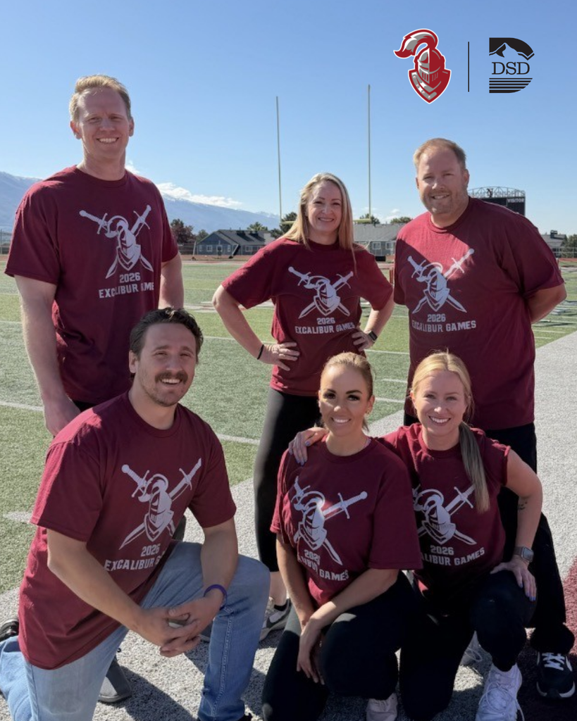 A group photo of admin and teachers at Northridge High.