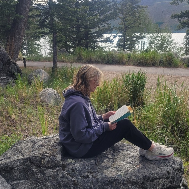 camping and reading