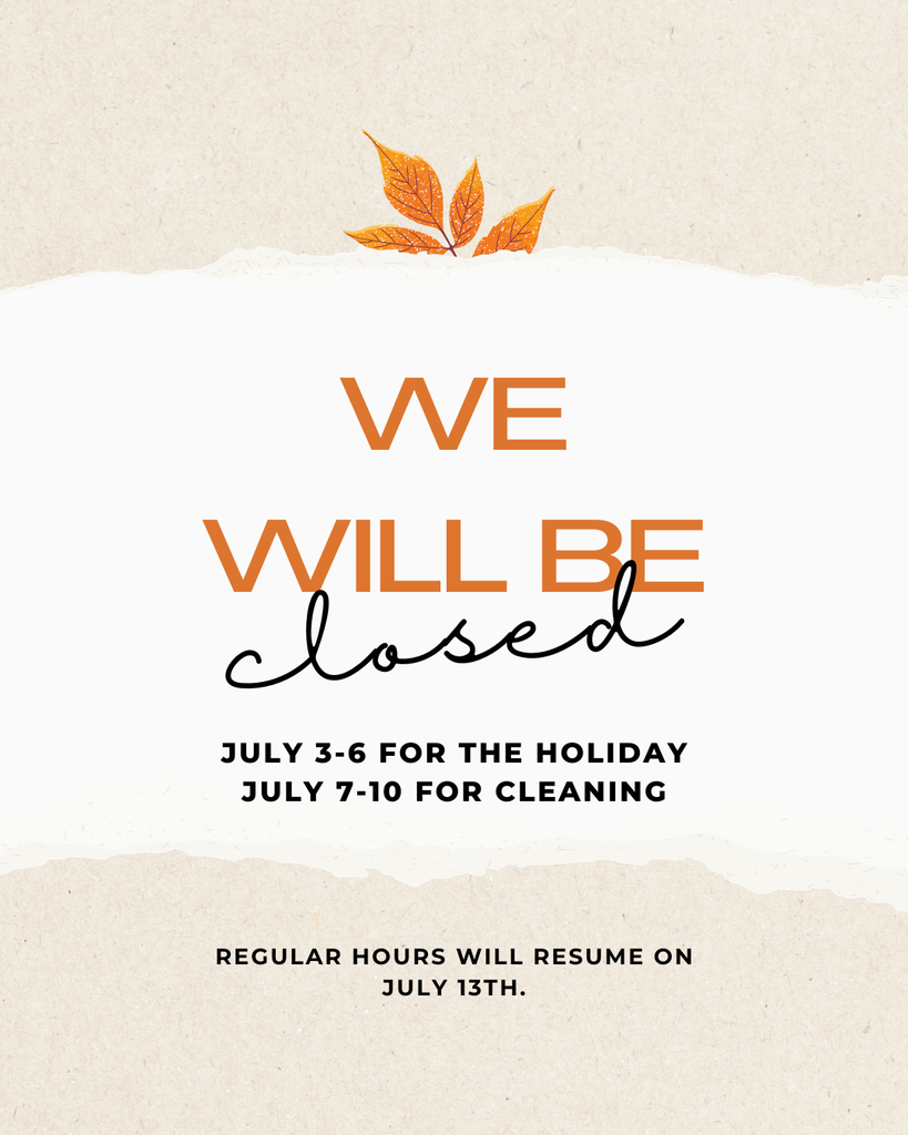 VEC office will be closed July 3-6 for the holiday.   In addition, we will be closed the 7-10 while the office is being cleaned.  Normal office hours resume on July 13th. 