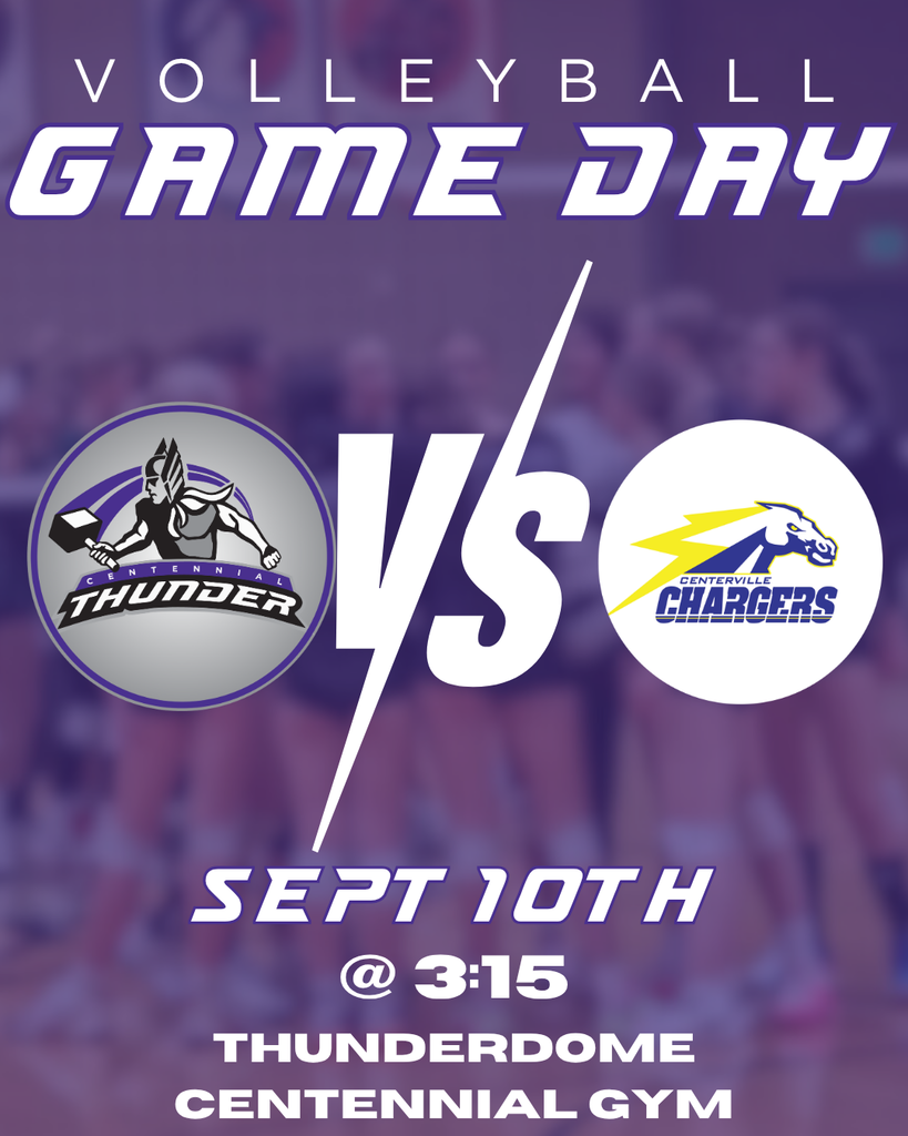 Sept 10th at 3:15 in thunderdome vs Centerville