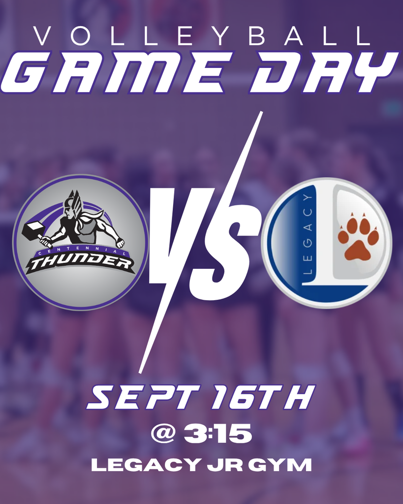 Sept 16th at 3:15 at Legacy Jr