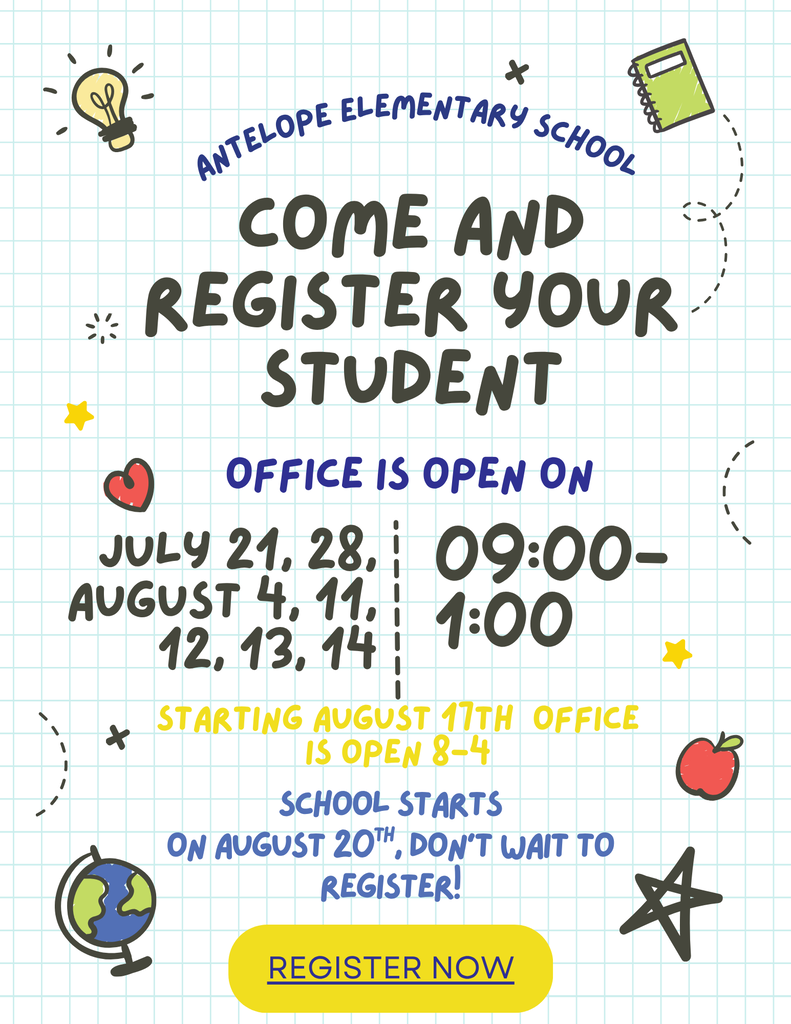 New Student Registration happening NOW!