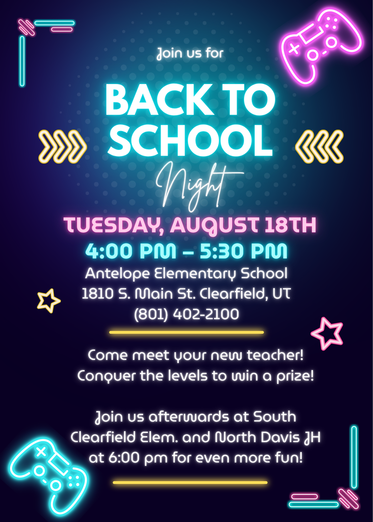Back to School August 18th
