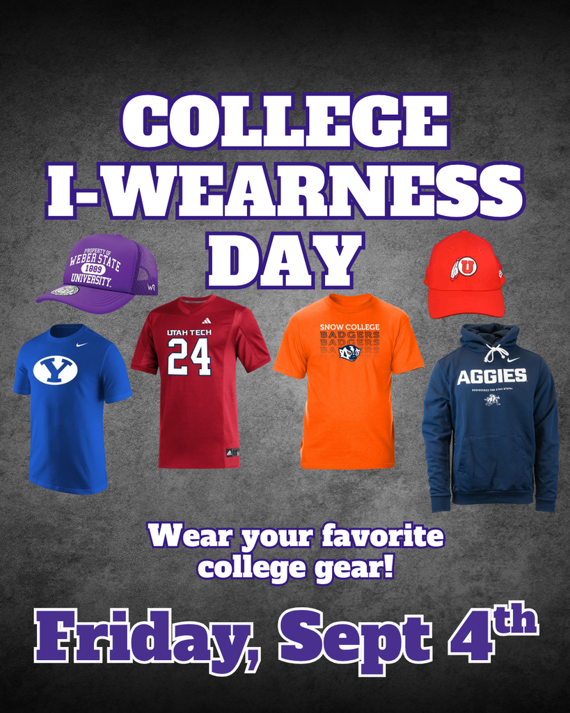 Wear College Gear on Sept 4th for College Iwearness