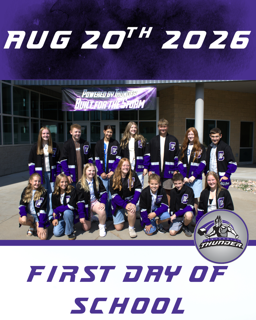 First day of school is Aug 20th, 2026. Picture of student government kids in front of school