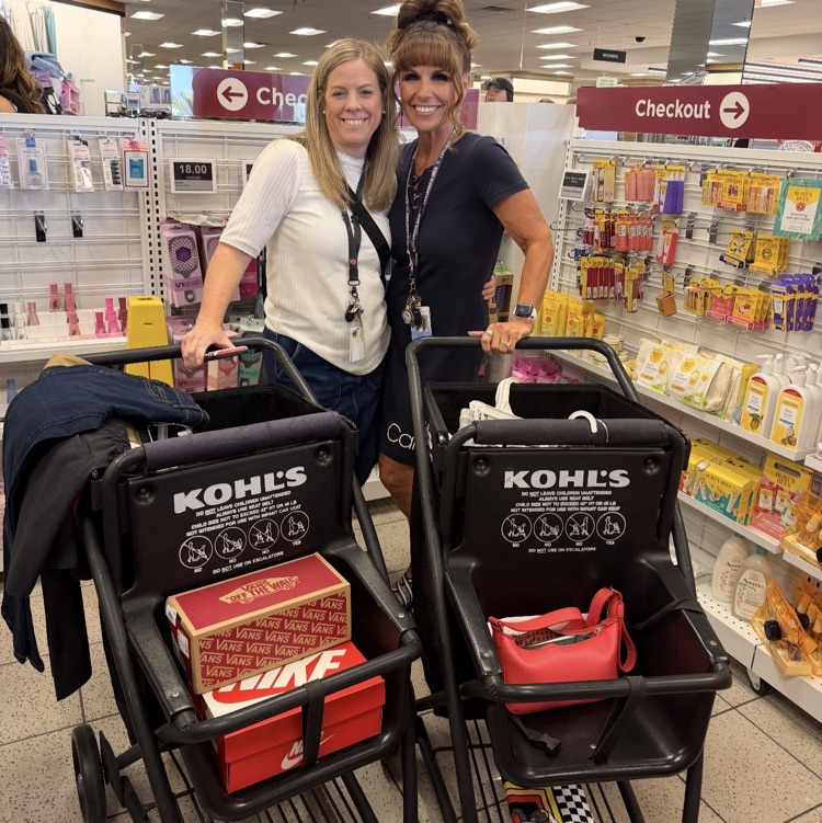 Ms. Johnson & Ms. Swinyard shopping for DSD childspree 