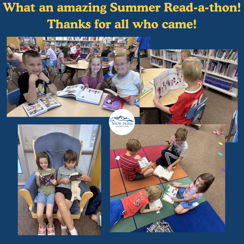 Students reading.