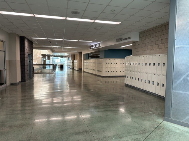 picture of an empty hall at Legacy JH
