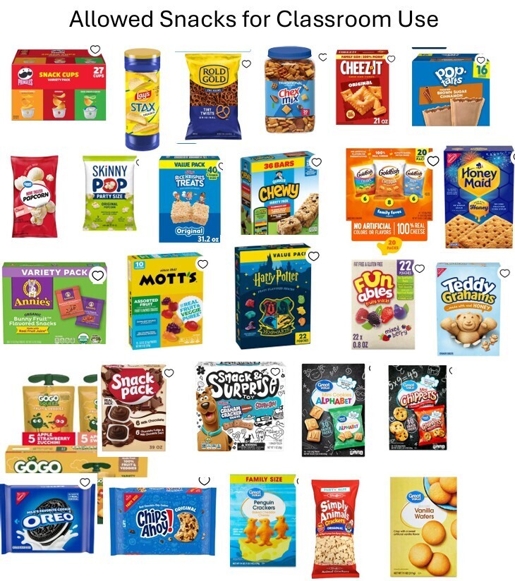 Snack list 1