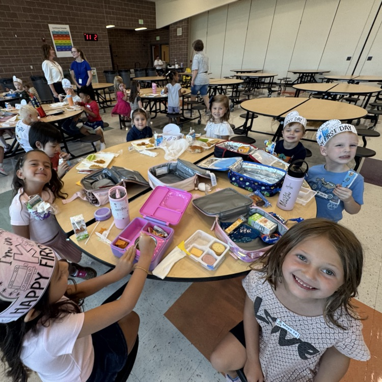 students in the cafeteria