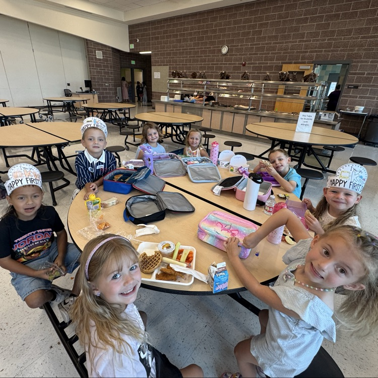 students in the cafeteria