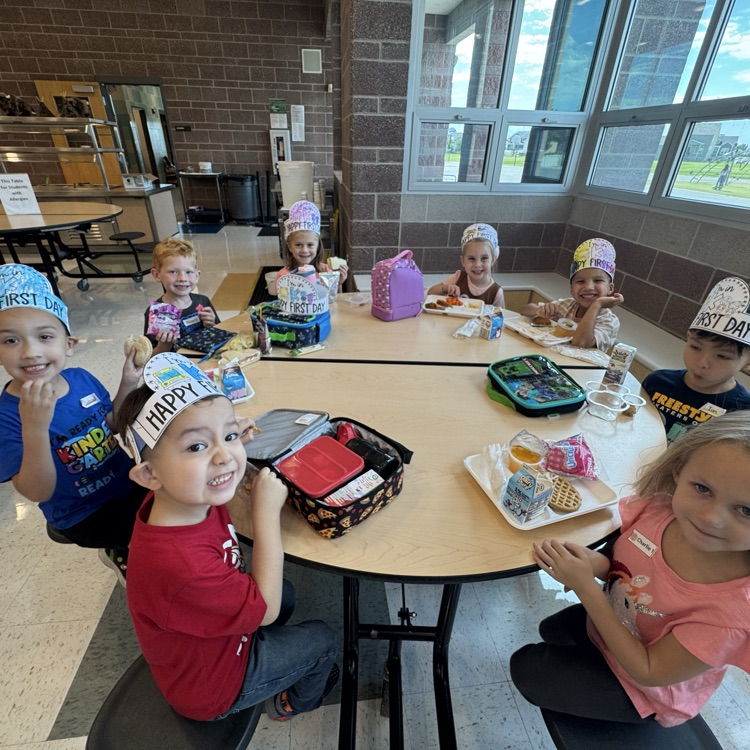 students in the cafeteria