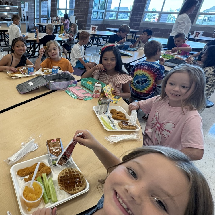 students in the cafeteria