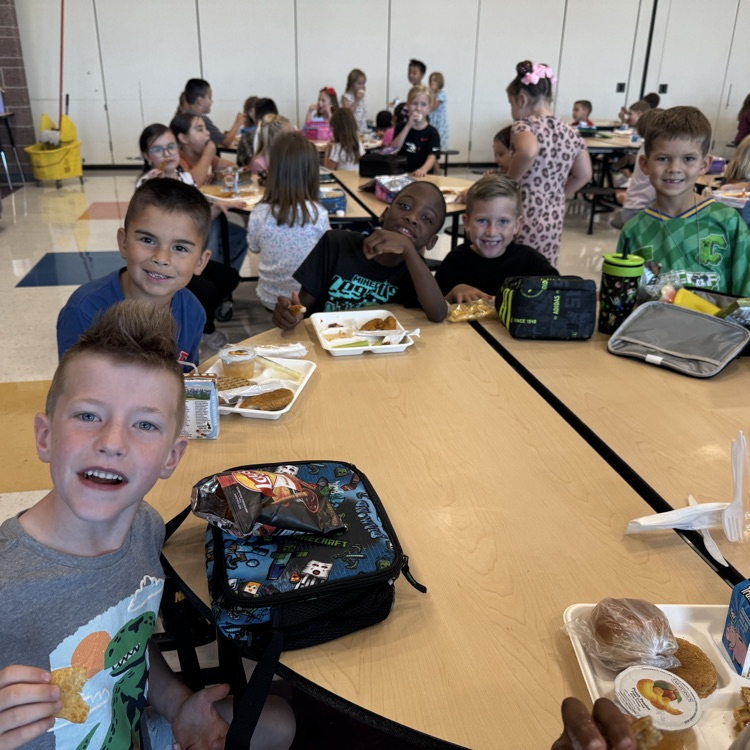 students in the cafeteria