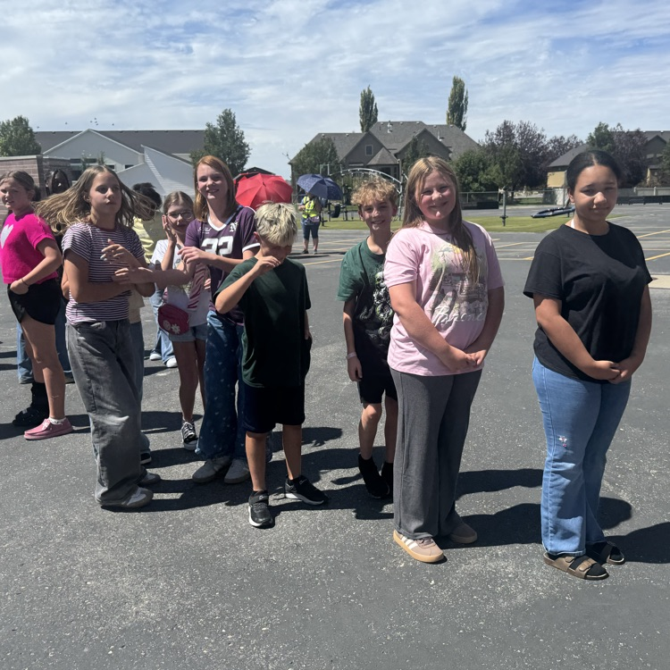 students in line at Recess