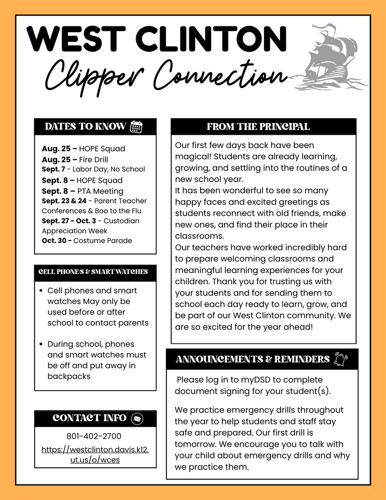 Clipper Connection Newsletter 8.24.26