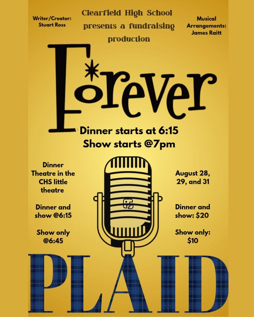 CHS presents Forever Plaid on August 28th, 29th  and 31st. Enjoy dinner and the show or just dinner.  Purchase tickets on the CHS website.