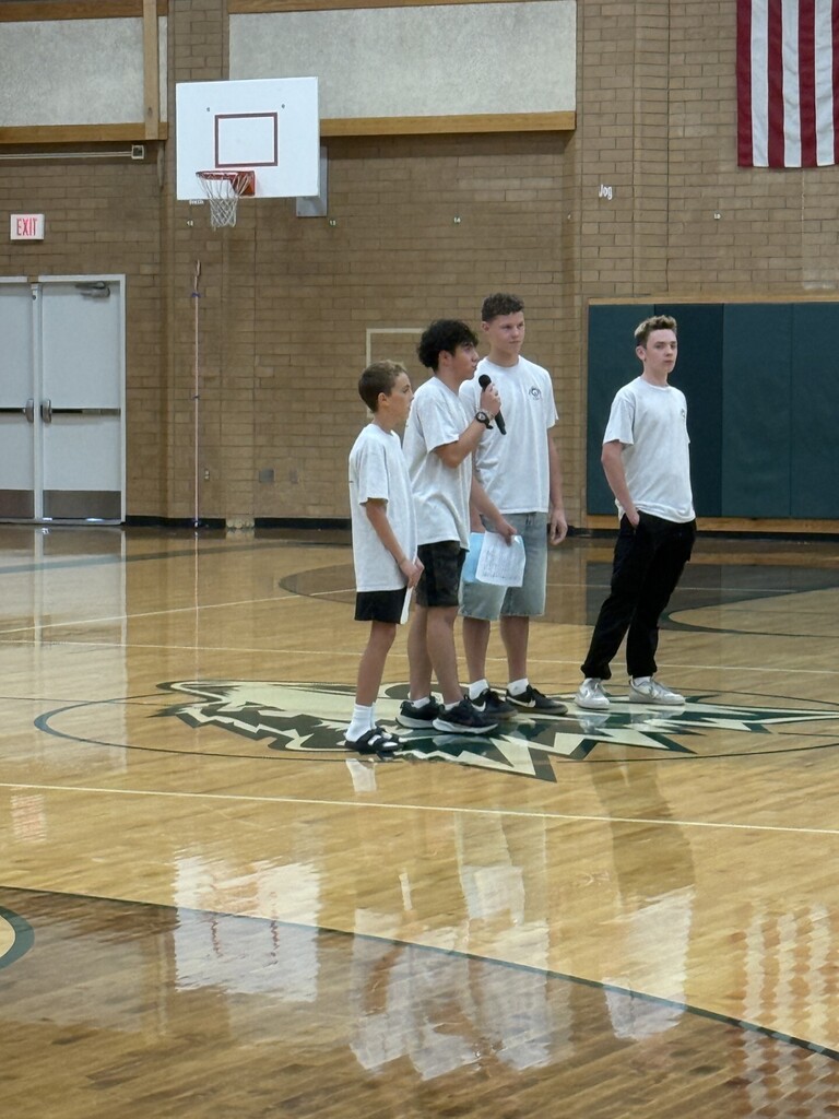 The SBOs introduced the RISE theme for the year at the assembly.
