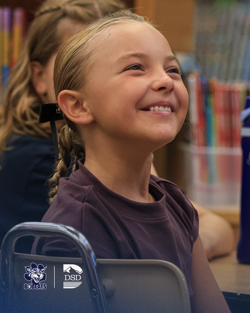 A student smiling.