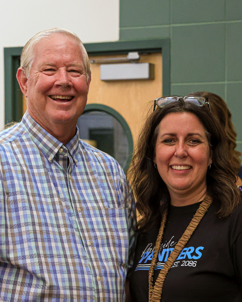 Two principals from Parkside Elementary. The first principal, and the current principal.