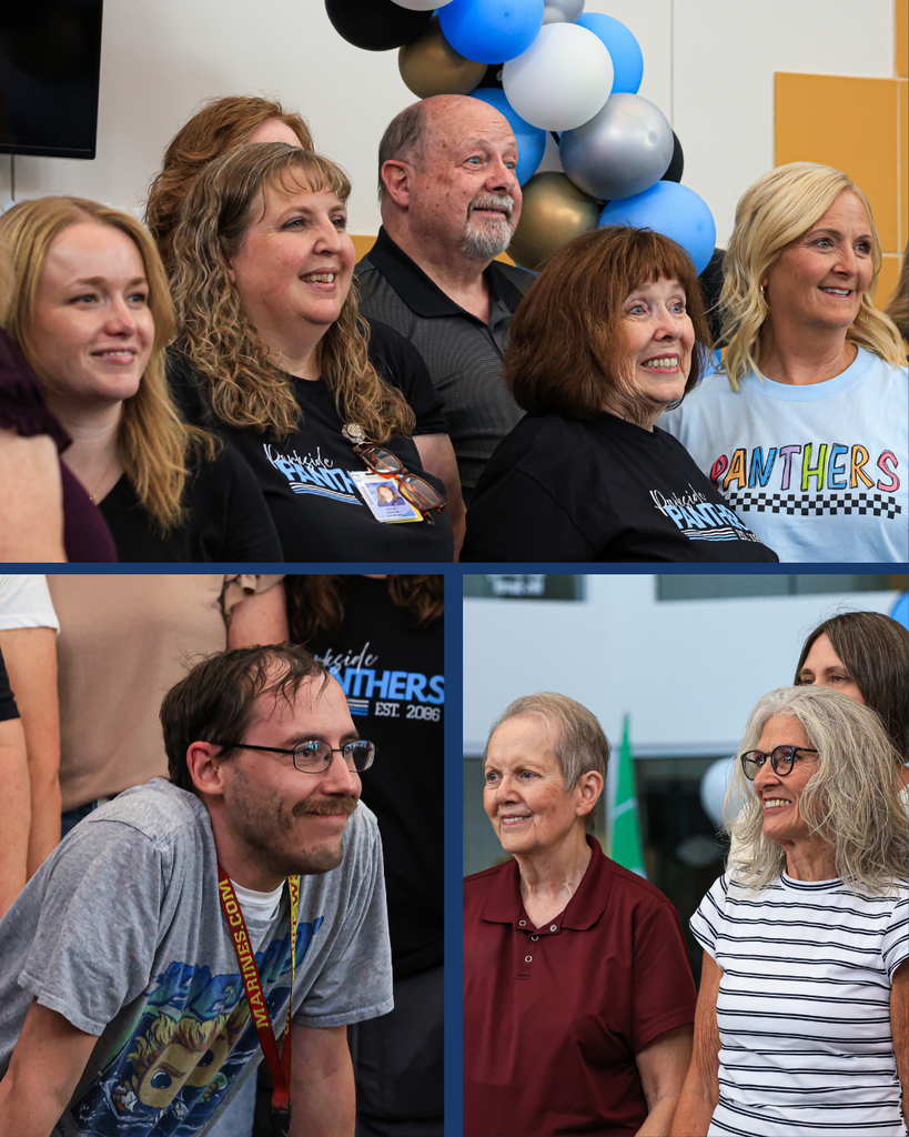 A collage of three photos of community members interacting during a the Parkside 20th Anniversary celebration.
