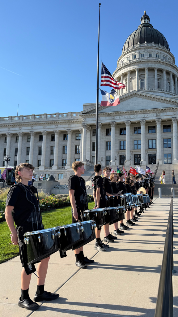Davis High Drumline State Capital 250 year celebration