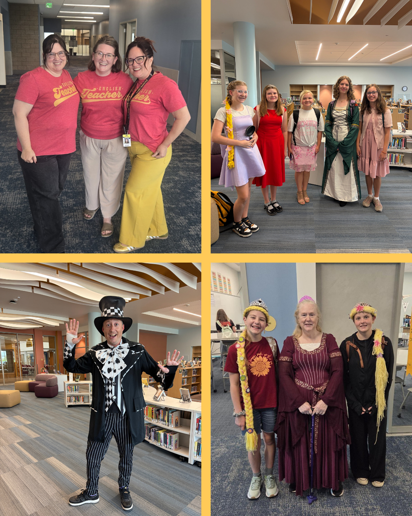 Students and teachers dressed up for Spirit Week.