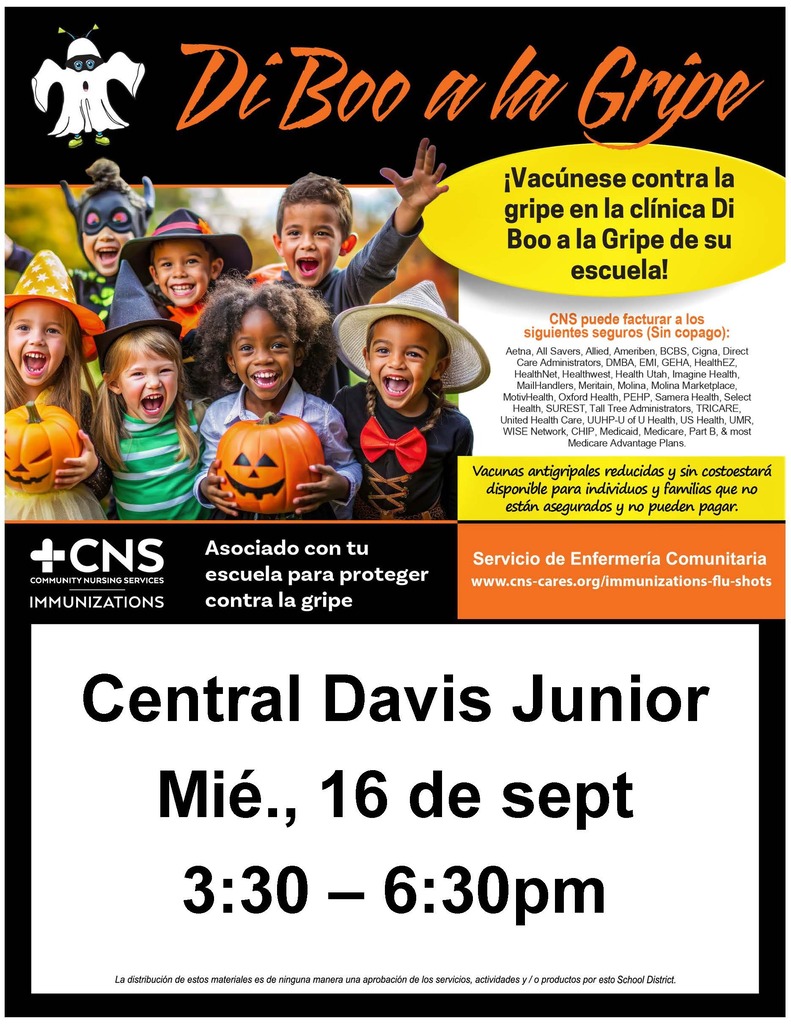 Flu Shot Immunizations Wednesday September 16 3:30-6:30