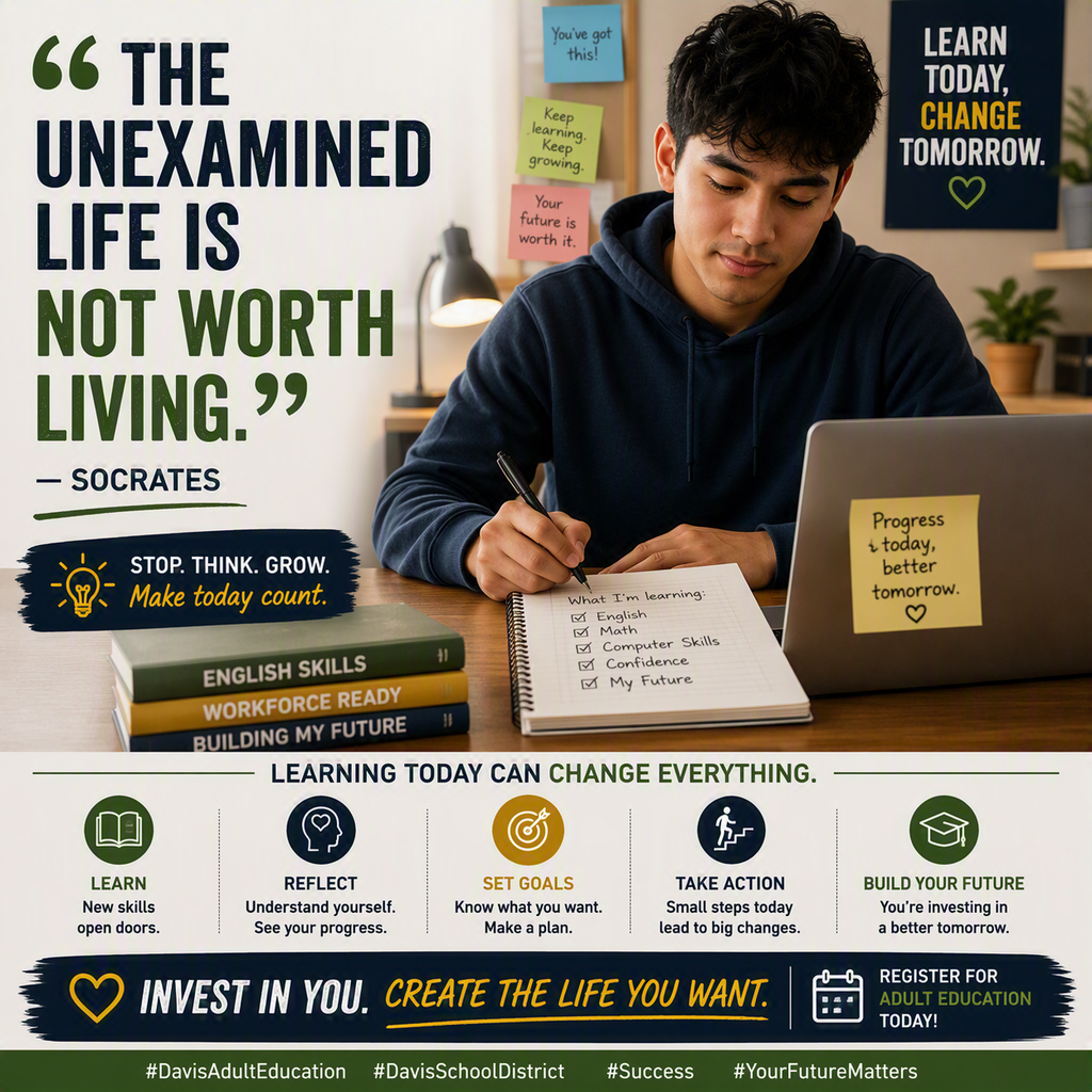 Socrates. the unexamined life is not worth living.