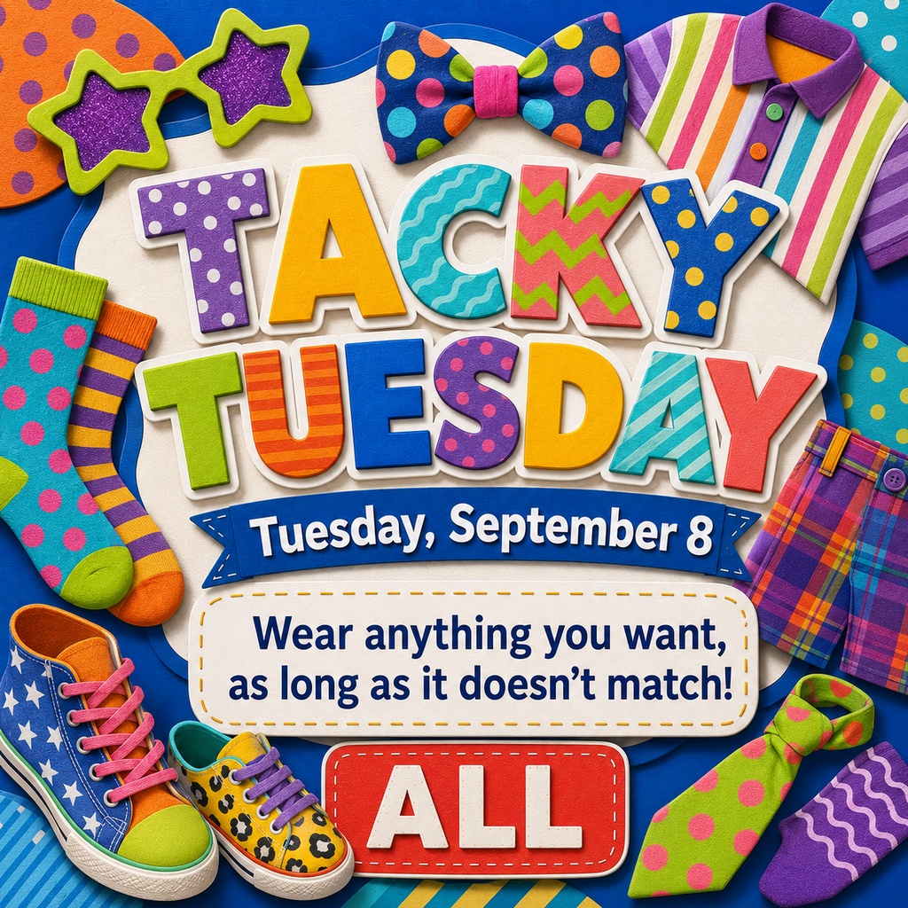 Tacky Tuesday- We can't wait to see how tacky everyone is on Tuesday