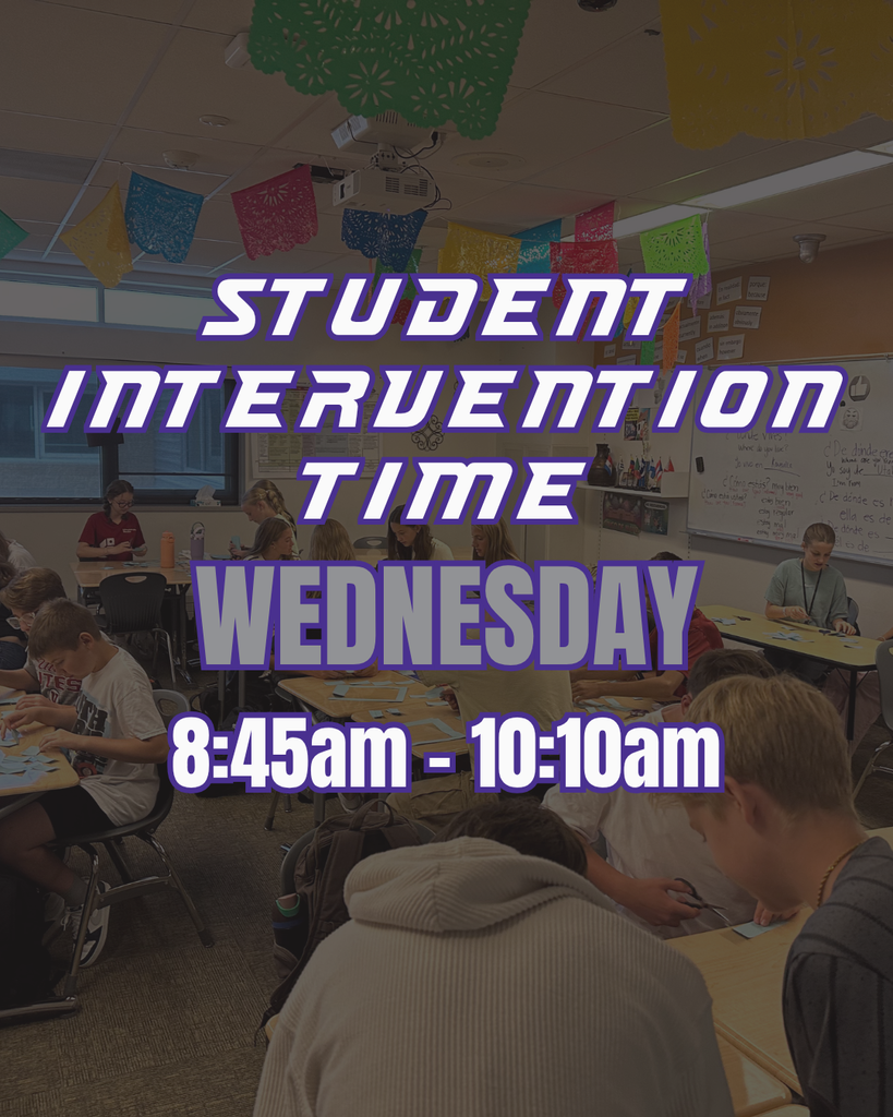 double block of intervention time - 8:45am to 10:10am on Sept 9th