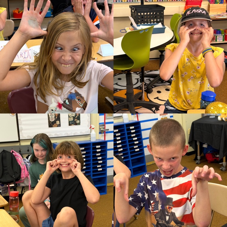 5th graders on the 5th day of school doing fun activities 