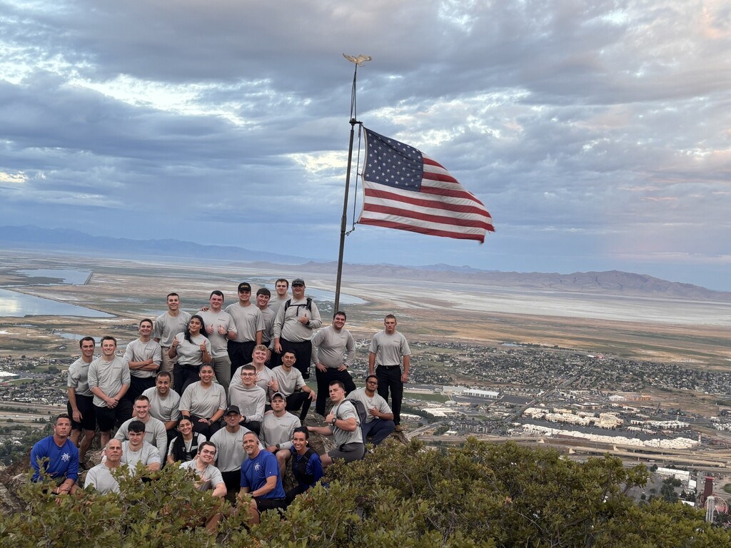 Picture of officers at Flag Rock.