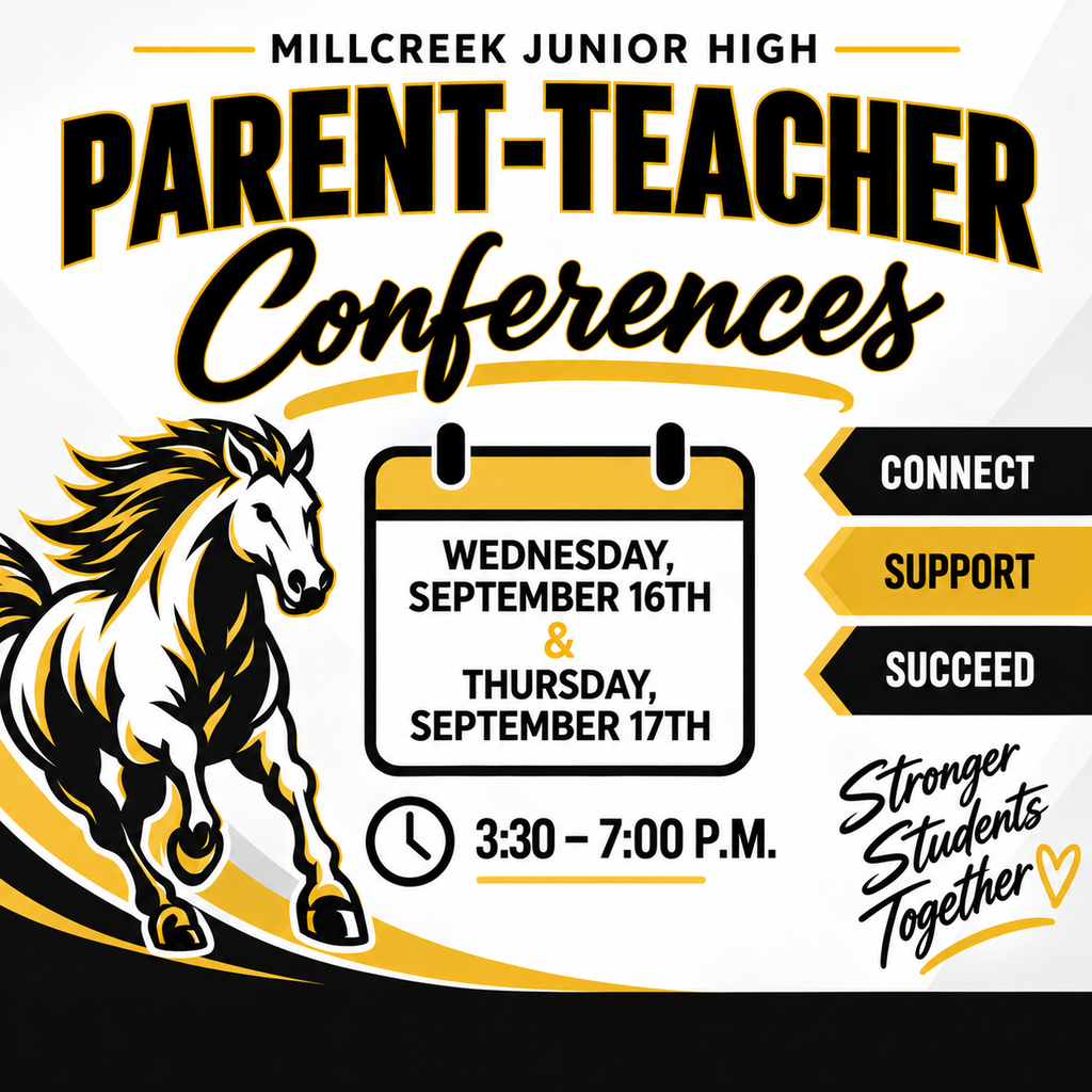 Parent Teacher Conferences: Wednesday, September 16th  and Thursday, September 17th, 3:30 to 7:00. 