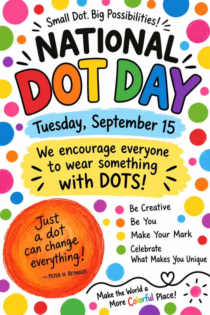 National Dot Day! Wear dots