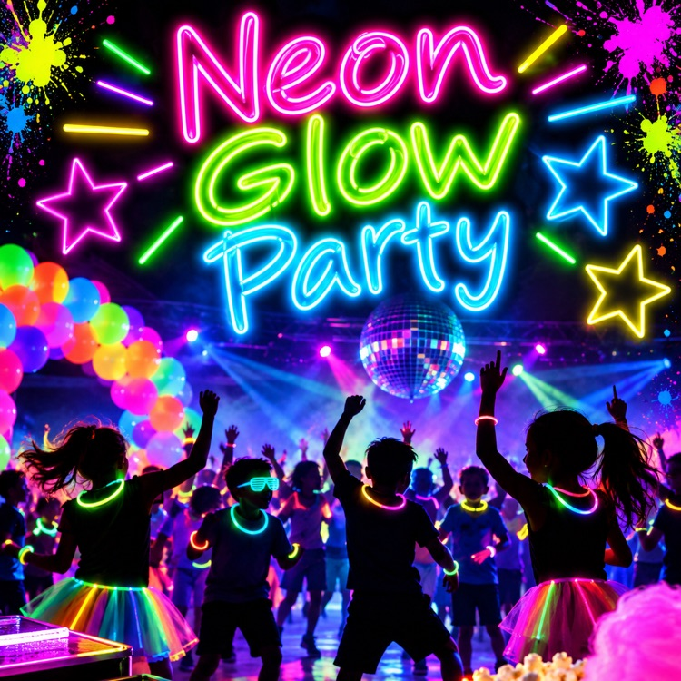 neon glow party