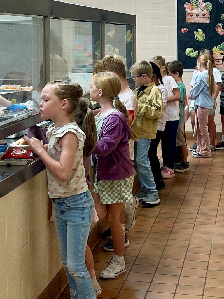 Students in Lunch Line