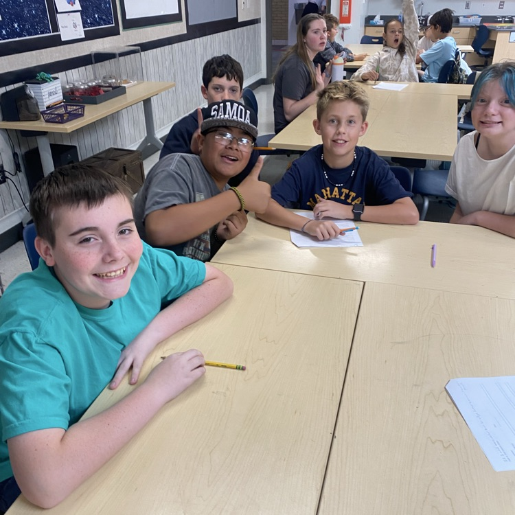 students in science classroom