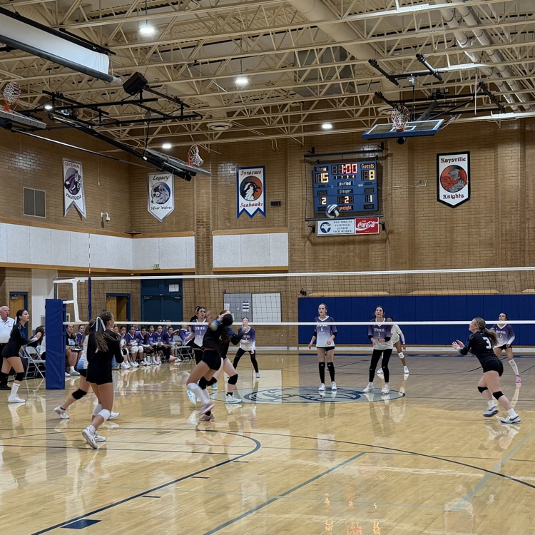 students playing volleyball 