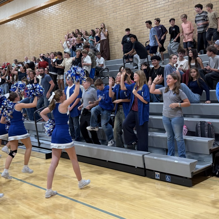 cheerleaders and student section 