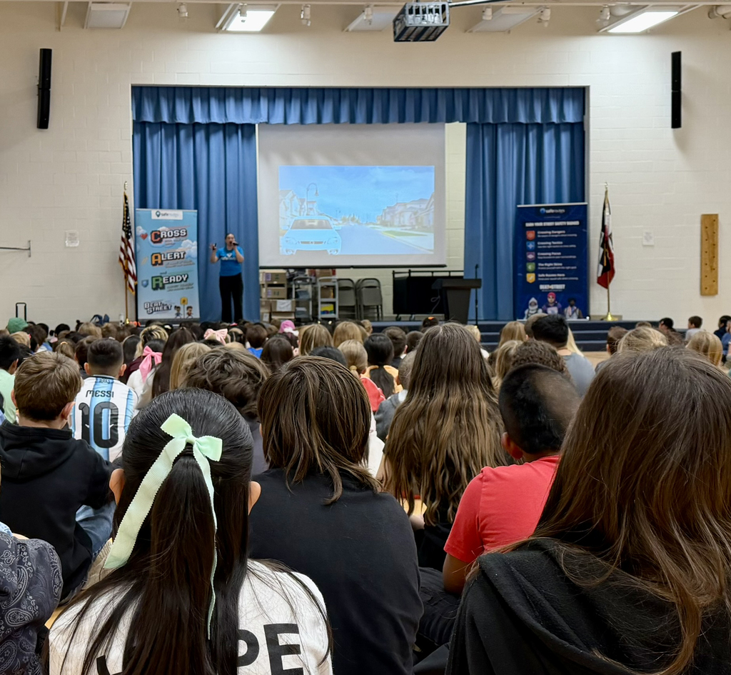 We were joined this morning by Safe Routes Utah! Our students learned how to stay safe when crossing the street. 